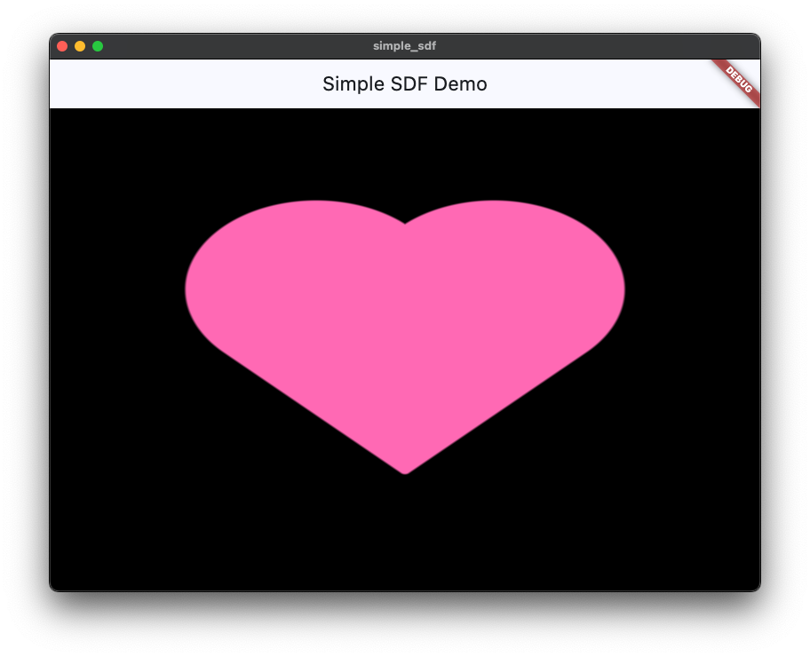 Screenshot of the simple_sdf app
